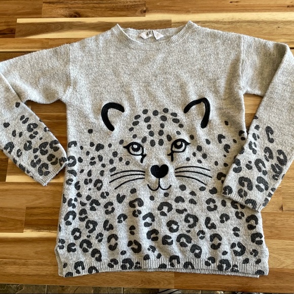 H&M Other - 5/$20 H&M Girls 10-12 Leopard Sweater